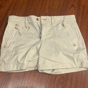 WHBM khaki shorts NWT
